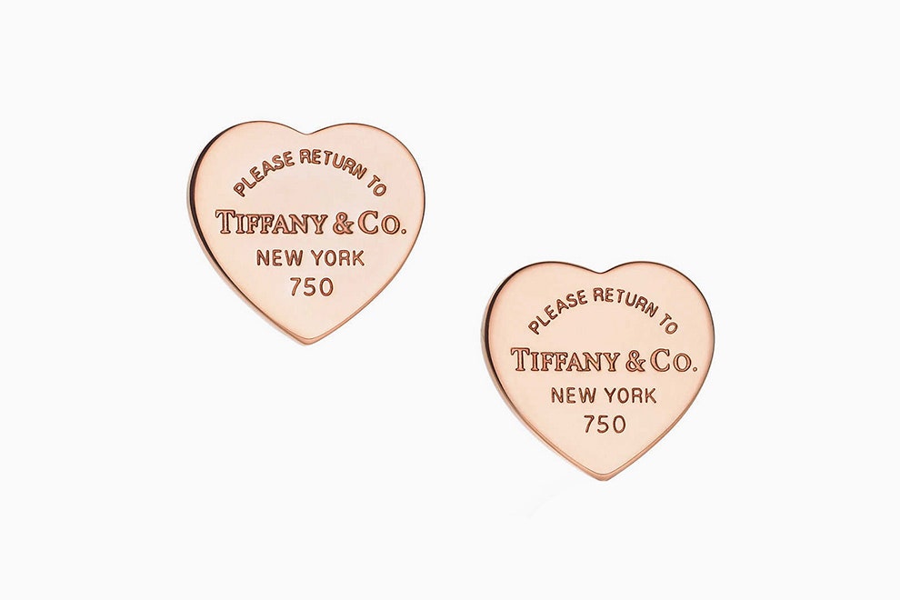 Серьги из розового золота Tiffany amp Co.