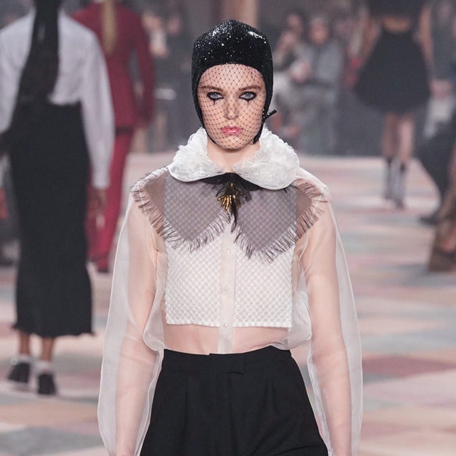 Макияж Пьеро на показе Dior