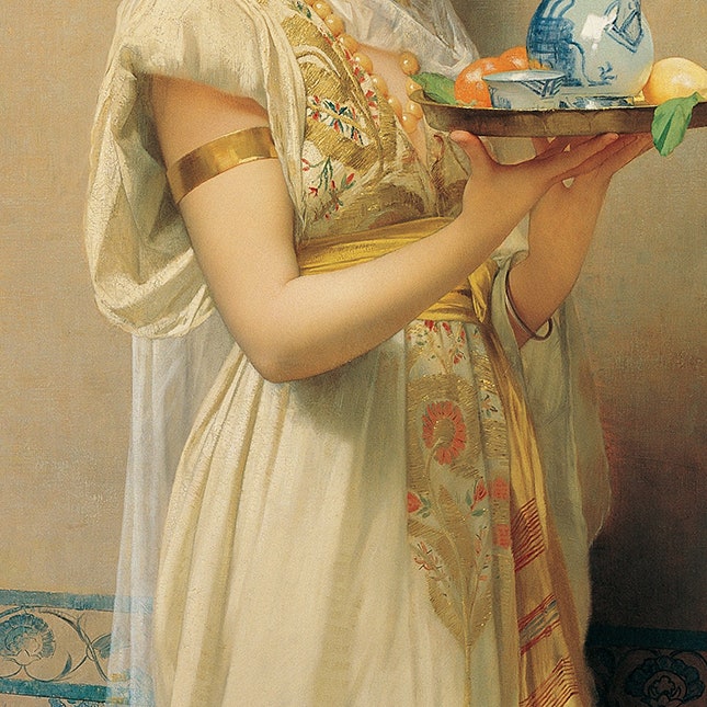 Фрагмент картины Жюля Жозефа Лефевра «Служанка» 1880