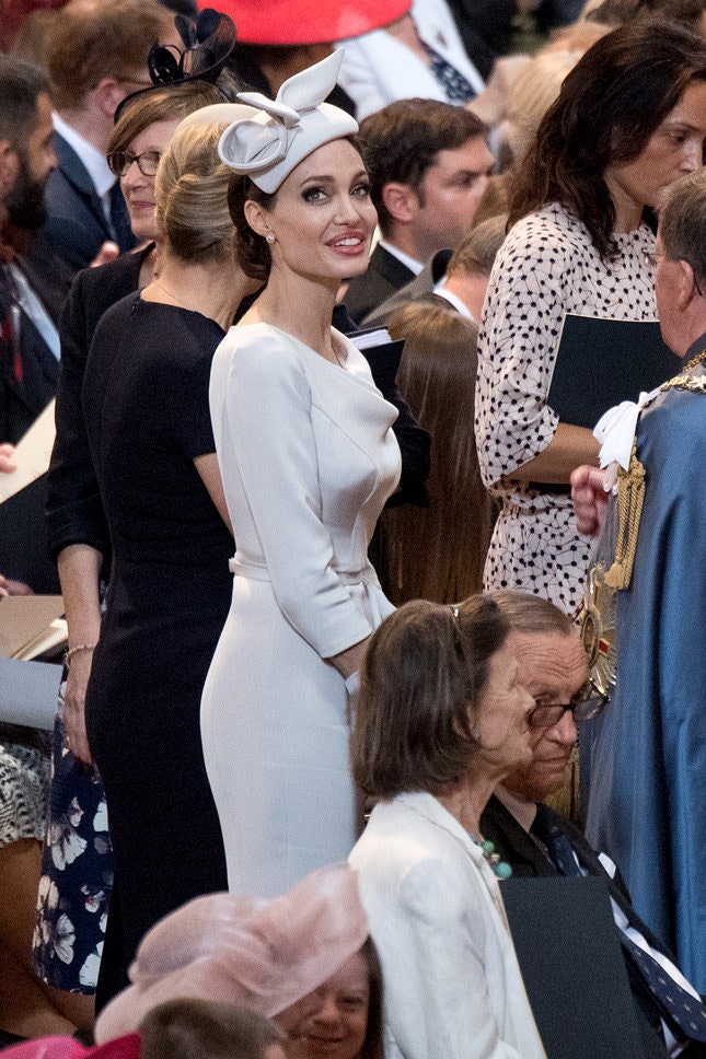 Анджелина Джоли в Ralph amp Russo Couture на службе в кафедральном соборе Святого Павла в Лондоне