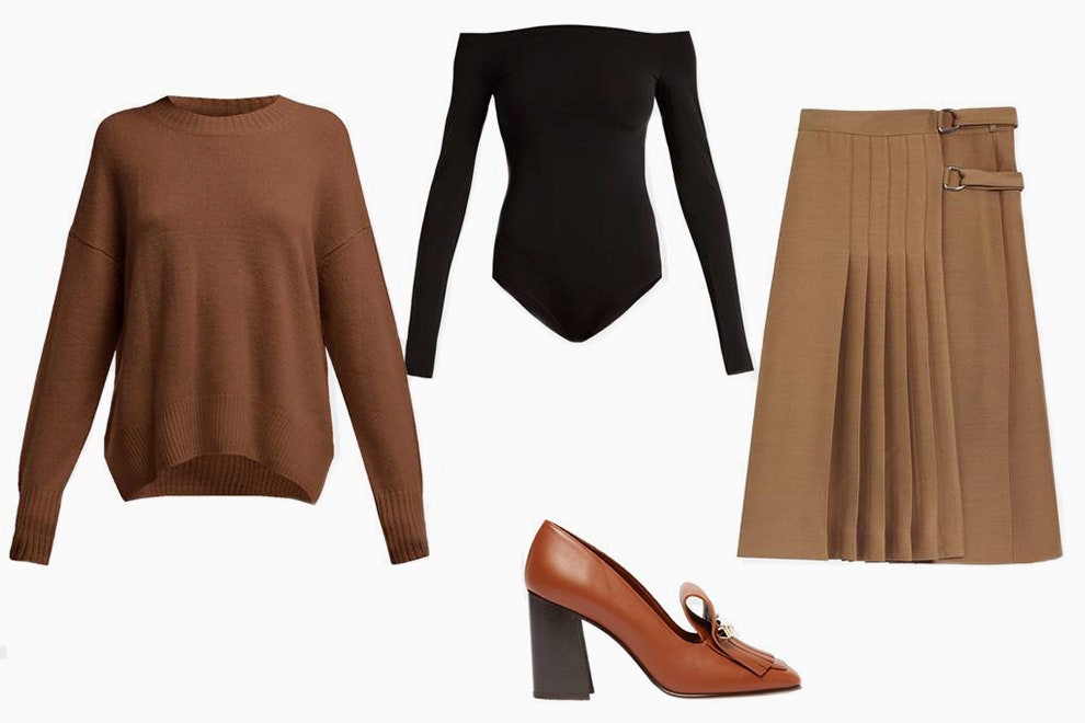 Пуловер Allude 32300 рублей магазины Allude боди Wolford 13175 рублей магазины Wolford туфли Valentino 56100 рублей...