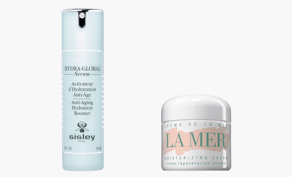 Sisley HydraGlobal AntiAging Hydration Booster 16300 рублей tsum.ru La Mer Crème de la Mer 11600 рублей ildebeaute.ru