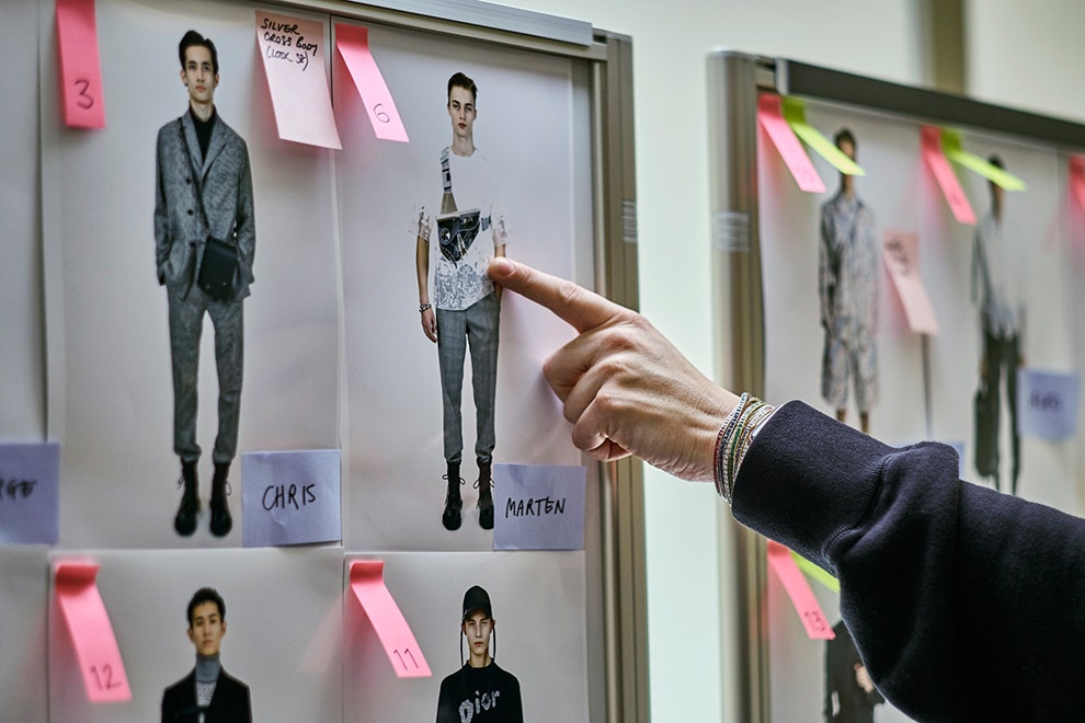 Backstage показа мужской коллекции Dior prefall 2019 в Токио
