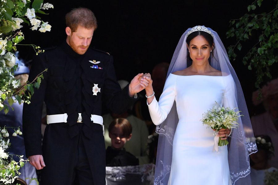 Принц Гарри и Меган Маркл в Givenchy на венчании в часовне Святого Георгия