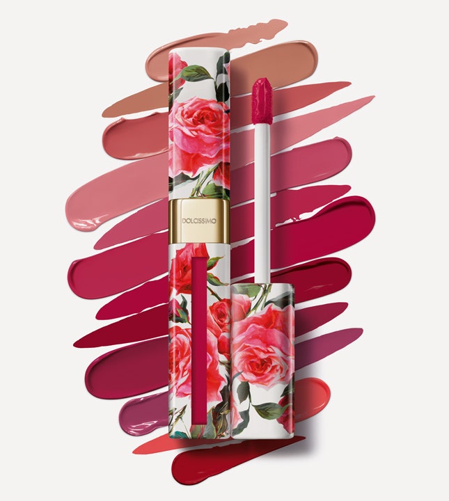 Dolce  Gabbana матовый лак для губ Dolcissimo в цветочном футляре