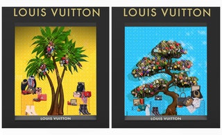 Рождественское оформление витрин Louis Vuitton .