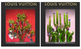Рождественское оформление витрин Louis Vuitton .