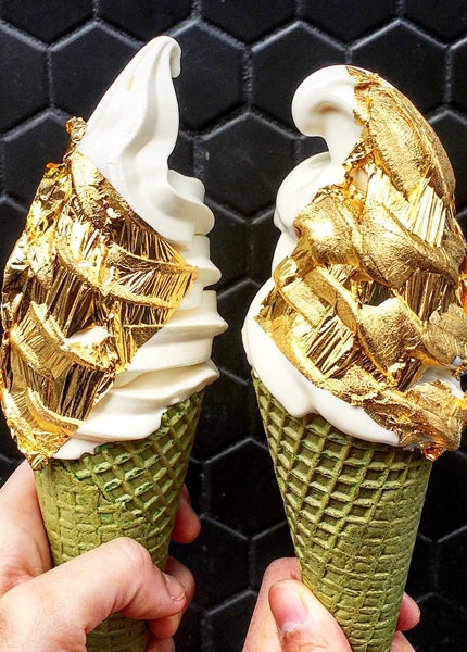 Матча с золотом — ваше новое любимое мороженое