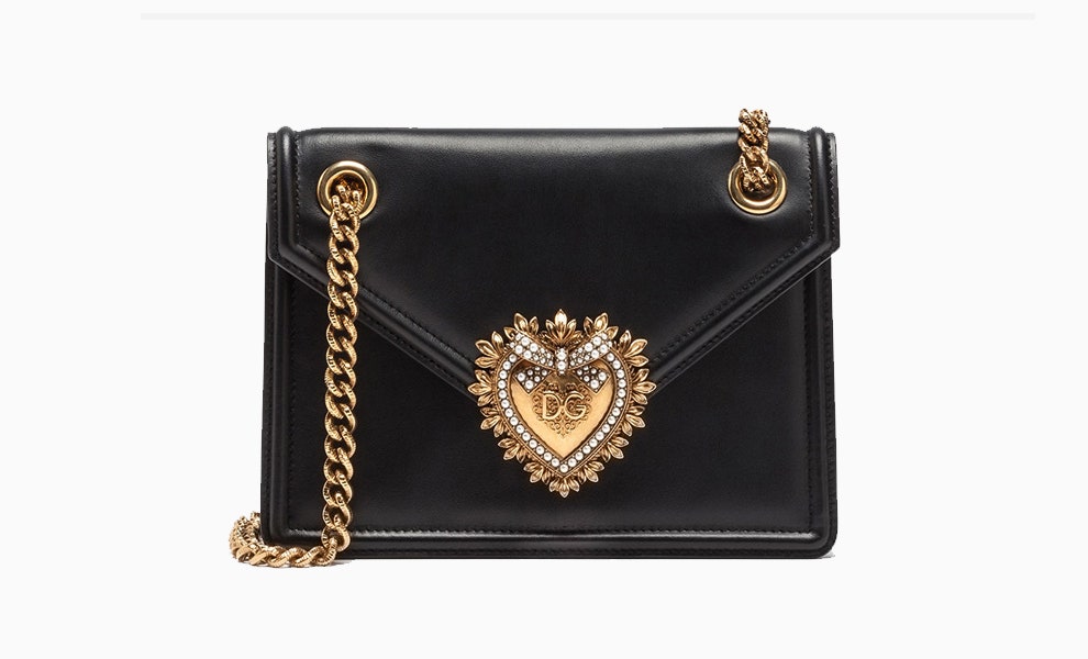 Сумки Dolce  Gabbana Devotion с замками в виде сердца фото модели