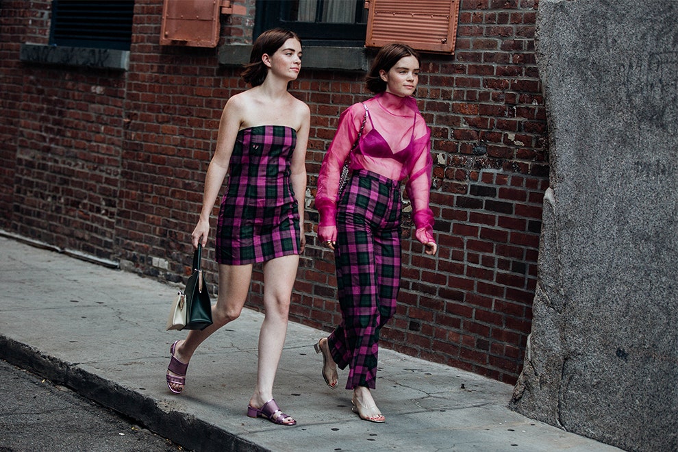 Уличный стиль фото на неделе моды в НьюЙорке 2018 часть 1