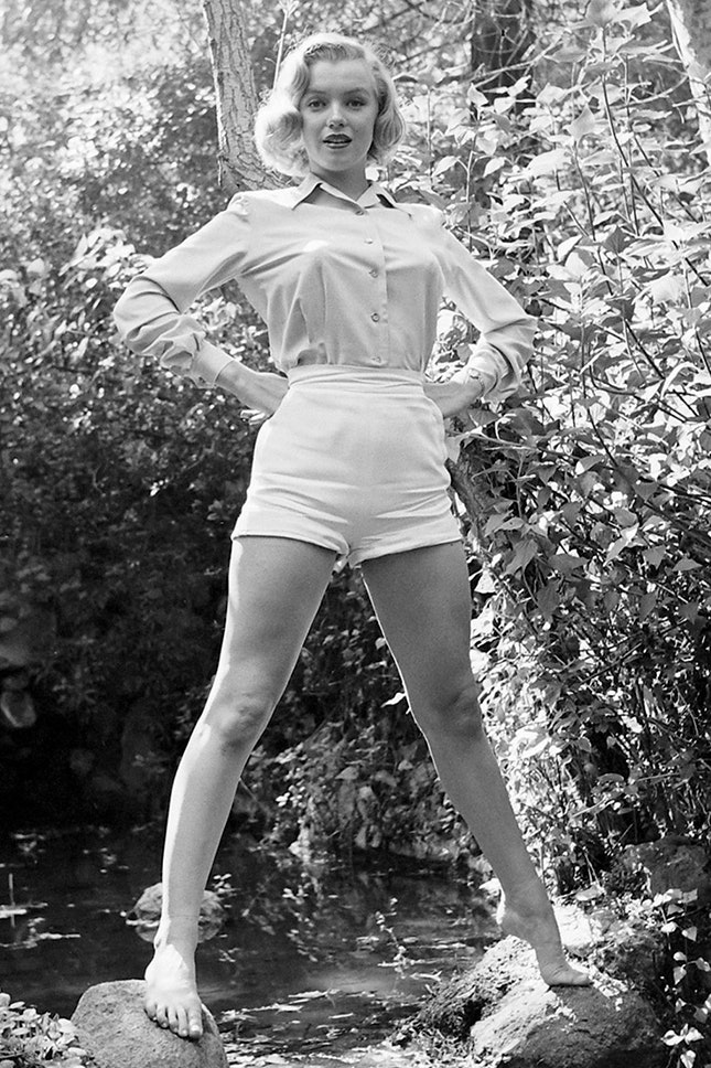 Как носить короткие шорты с высокой талией фото Одри Хепберн Мэрилин Монро Жаклин Кеннеди