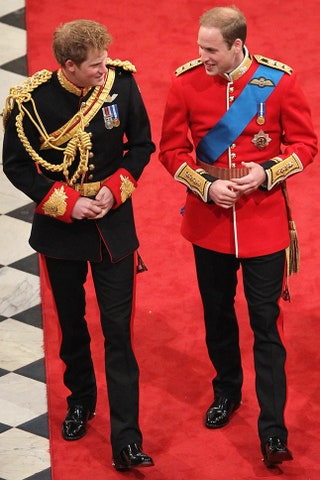 Принц Гарри и принц Уильям 2011.