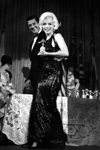 На церемонии Golden Globe Award 1962.