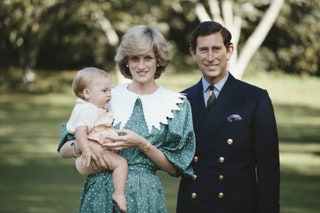 Принц Уильям принцесса Диана и принц Чарльз 1983.