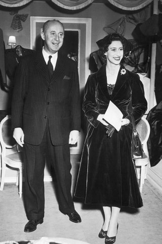 Кристиан Диор и принцесса Маргарет 1951.