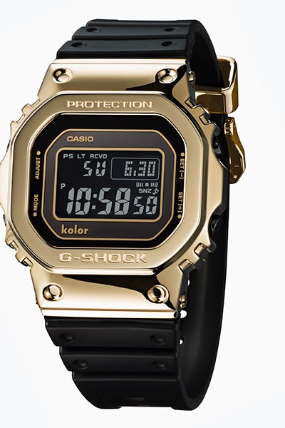 Часы Casio GShock серии 5000 в золотом и серебряном цвете коллекционный выпуск