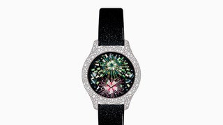 Новинки часов Dior из коллекций Grand Bal и Grand Soir драгоценная вышивка и россыпь самоцветов