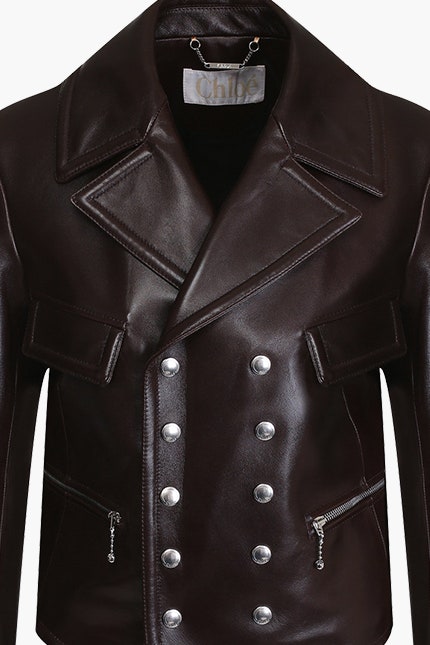 Кожаная куртка Chlo из первой коллекции Наташи РамсейЛеви для бренда