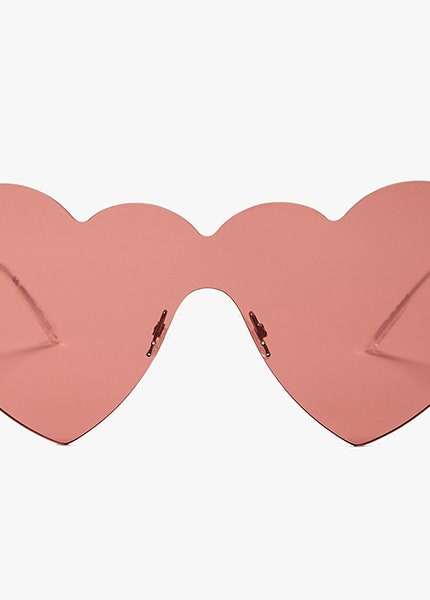Солнцезащитные очки Christopher Kane в форме сердец для романтичных девушек