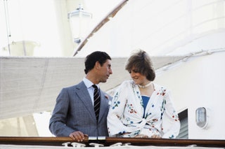 С принцем Чарльзом во время медового месяца на королевской яхте Britannia 1981