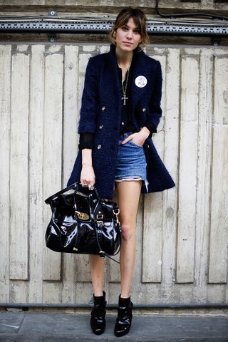 Алекса Чанг с сумкой Mulberry Alexa.