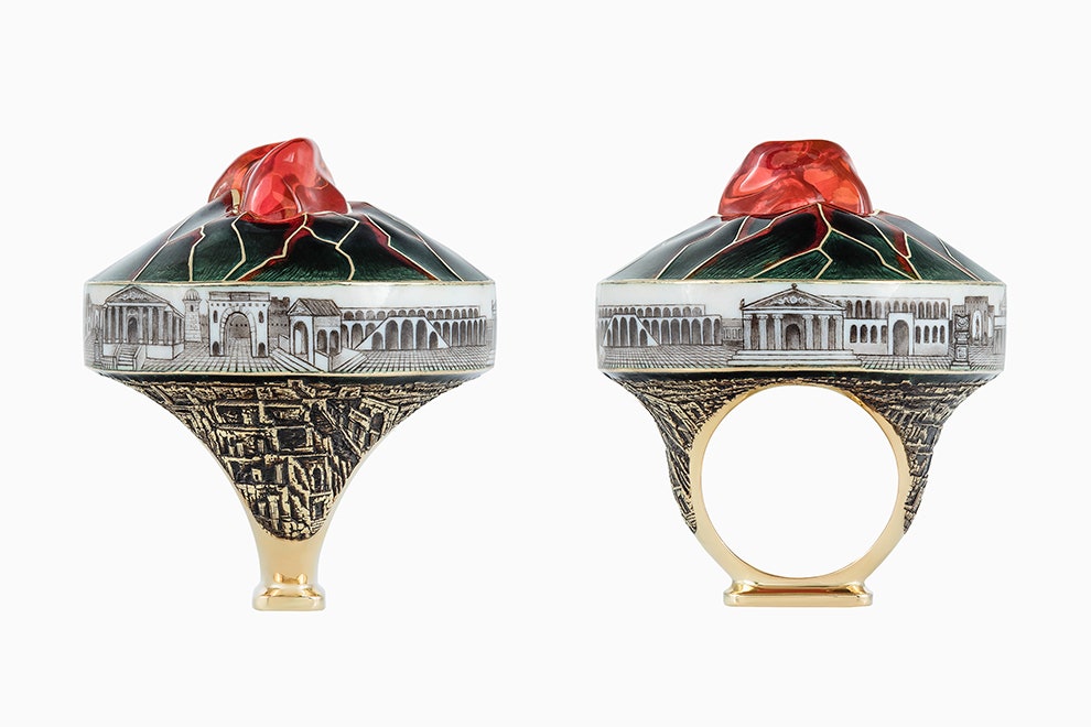 КольцоВезувий от Ilgiz F украшение с опалом из коллекции «Вершины мира»