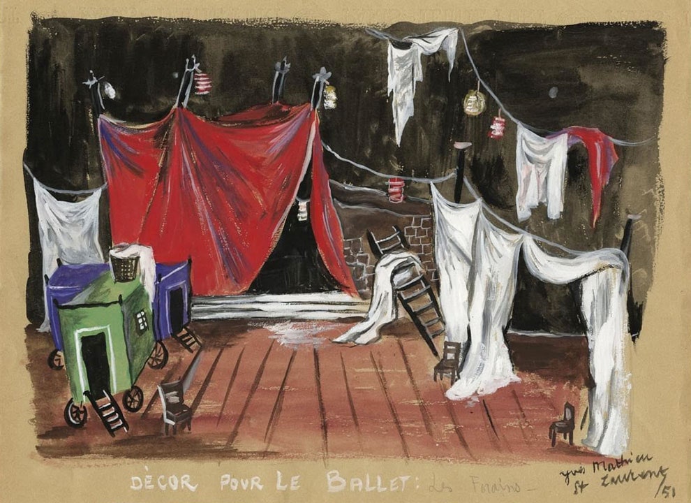 Самые ранние рисунки и эскизы Ива СенЛорана покажут на выставке в Париже