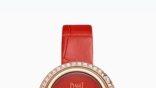 Яркие часы Piaget с циферблатами из самоцветов и ремешками в тон