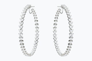 Серьги Chopard из белого золота с бриллиантами.
