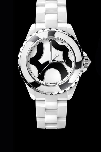 Chanel J12 Untitled часы с керамическим маркетри на циферблате и корпусе