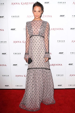 В Rodarte на премьере фильма «Анна Каренина» в ЛосАнджелесе ноябрь 2012.