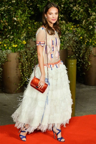 В Chanel на afterparty премии BAFTA в Лондоне февраль 2014.
