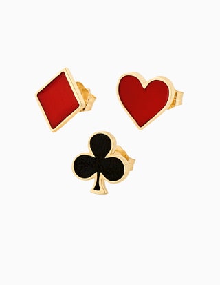 Серьги Alison Lou 22100 рублей за штуку.