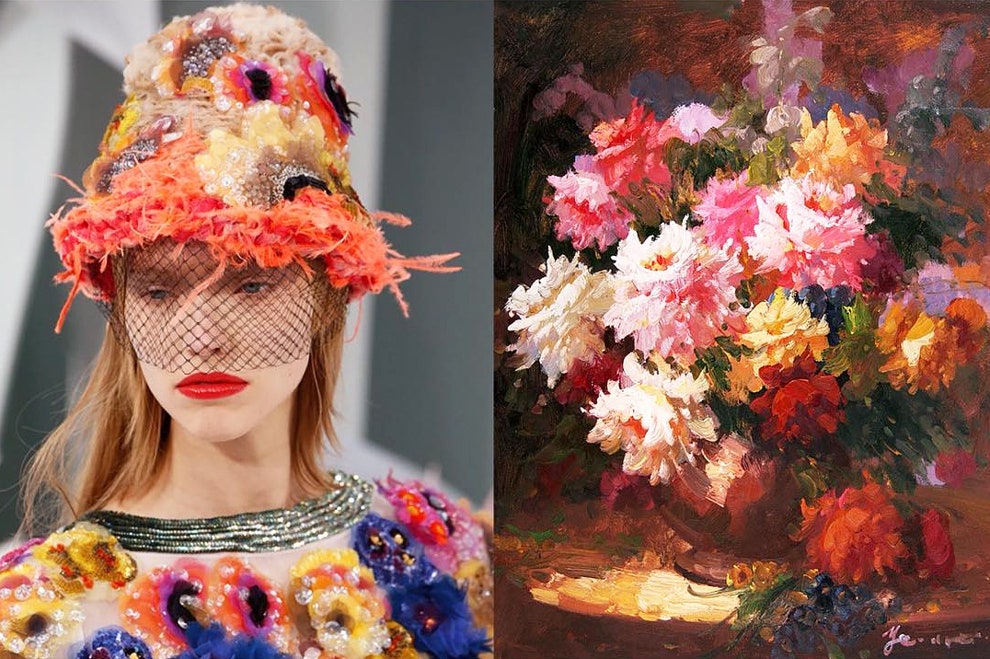 Инстаграм Where I See Fashion Бьянки Луини сопоставление бьютиобразы с полотнами живописцев