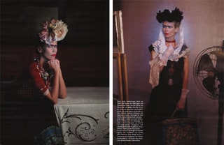 Клаудия Шиффер в Vogue Германия март 2010. Фото Карл Лагерфельд.