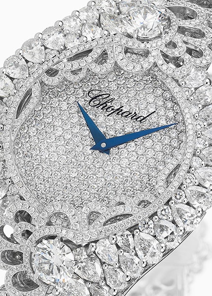 Ювелирные часы Chopard с кружевным паве в единственном экземпляре в Москве