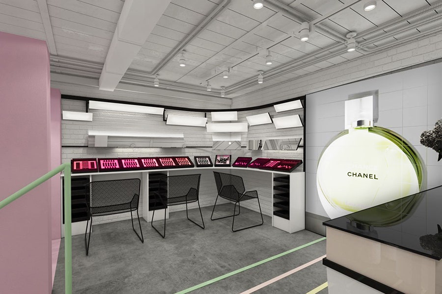 Рopupбутик Chanel  посвященный ароматам Chance обновленное пространство на Малой Бронной в Москве