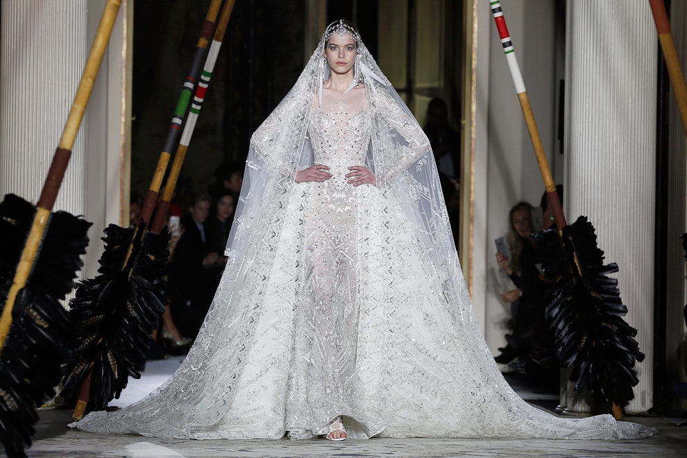 Модные свадебные платья фотографии с показов Недели высокой моды в Париже