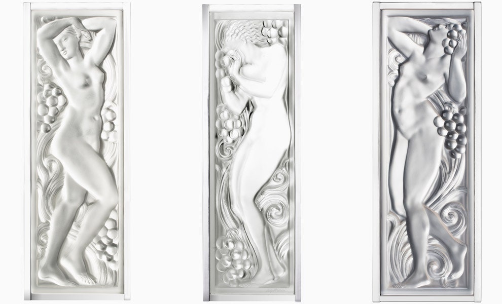 Юбилейная коллекция Lalique к 130летию Дома фото скульптур ваз и блюд из хрусталя