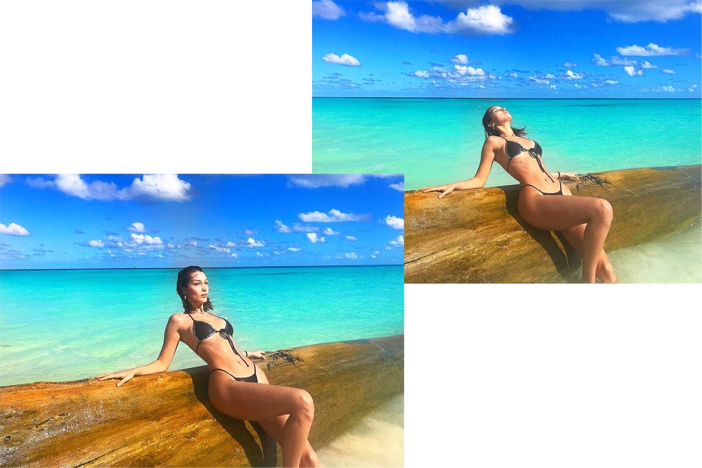 Фото моделей в купальниках на отдыхе на Багамах