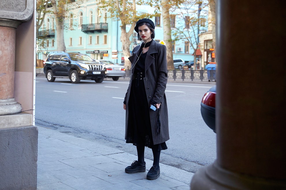Уличный стиль фото с MercedesBenz Fashion Week в Тбилиси