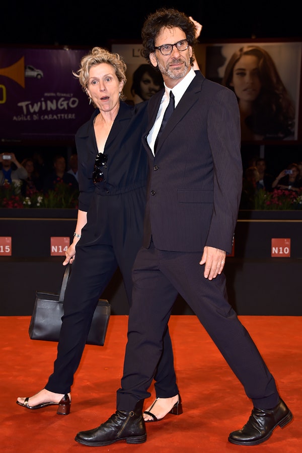 Фрэнсис Макдорманд и Джоэл Коэн на Венецианском кинофестивале в 2014 году.