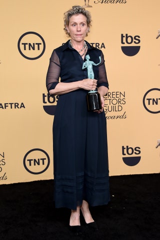 Фрэнсис Макдорманд на премии Screen Actors Guild Awards в 2015 году.
