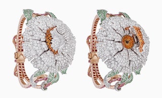 Pivoine Secrt — белое и розовое золото бриллианты сапфиры и гранаты.