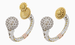 Dandelion Secrt — белое розовое и желтое золото с бриллиантами.