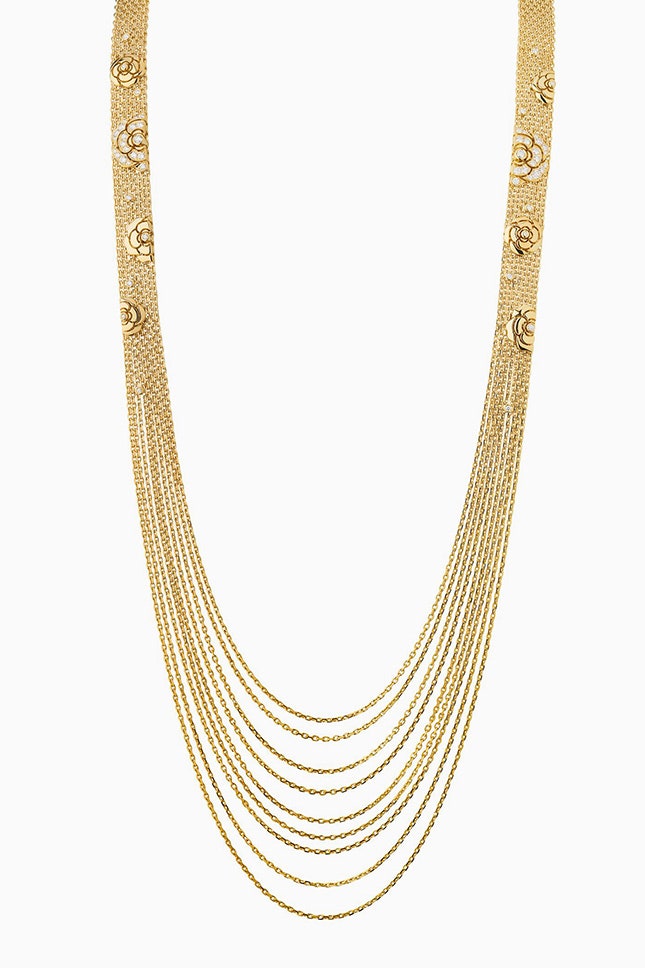 Коллекция Bouton de Camlia от Chanel украшения с бриллиантами из белого и желтого золота
