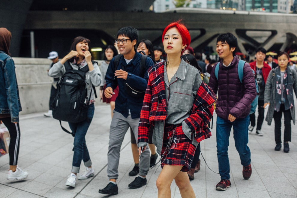 Уличный стиль фото с Недели моды в Сеуле. Часть 2