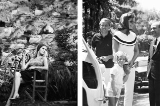 Брижит Бардо на съемках фильма «Презрение» 1963. Жаклин Кеннеди с дочерью Кэролайн в Равелло 1962.