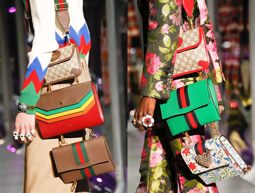 Модные сумки носить несколько сумок одновременно — главный тренд осени