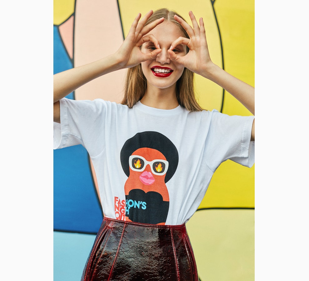 Коллекционные футболки для Vogue Fashions Night Out 2017 вариации на тему Art in Vogue